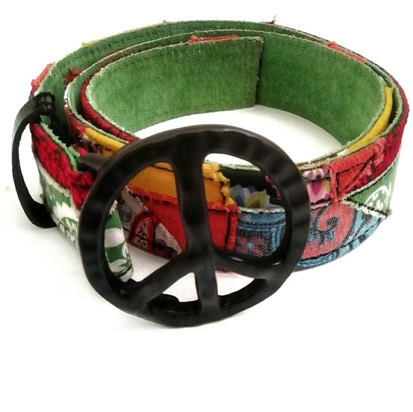 Lucky Brand Accessories - Vintage Lucky Brand Peace Sign Boho Belt Med